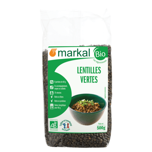 Lentilles vertes, Markal, 500g*