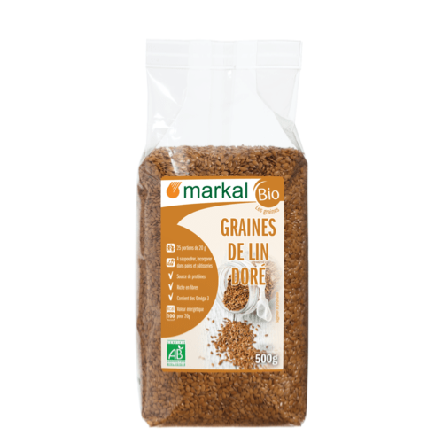 Graines de lin doré, Markal, 500g*