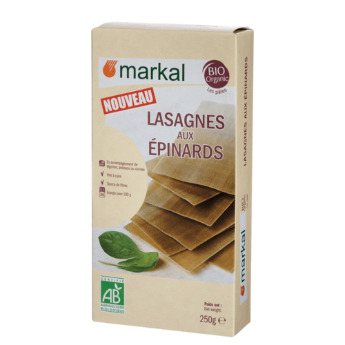 Lasagnes aux épinards, Markal, 250g*
