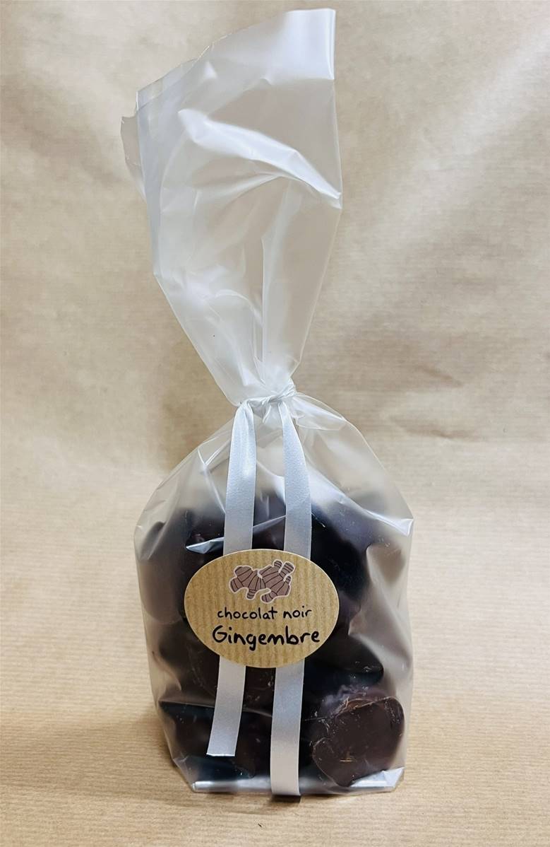 Bouchées au gingembre confit, Façon Chocolat, 140g*