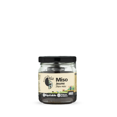 Miso jeune pasteurisé Shiro miso Commerce équitable, Autour du Riz, 200g