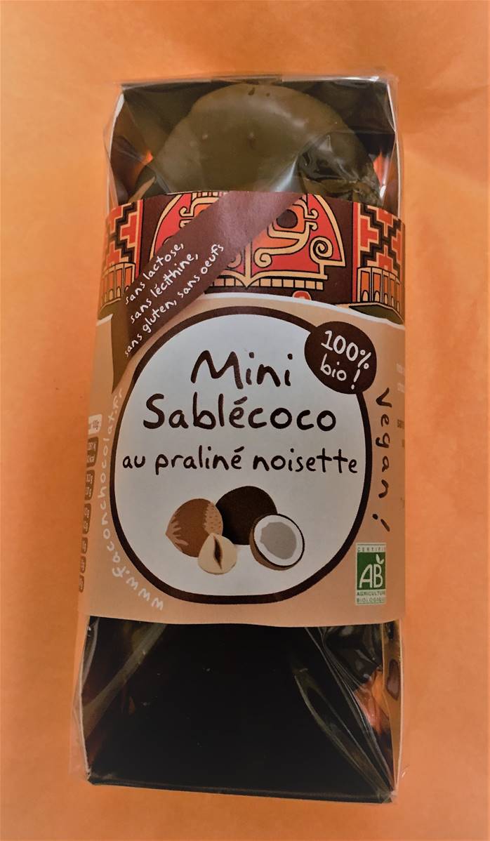 Mini Sablécoco praliné, Façon Chocolat, 100g*