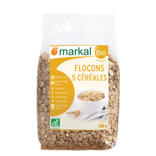 Flocons 5 céréales, Markal, 500g*