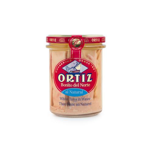 Thon Blanc Germon au naturel - bocal verre, Ortiz, 220g*