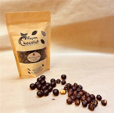 Noisettes grillées, Façon Chocolat