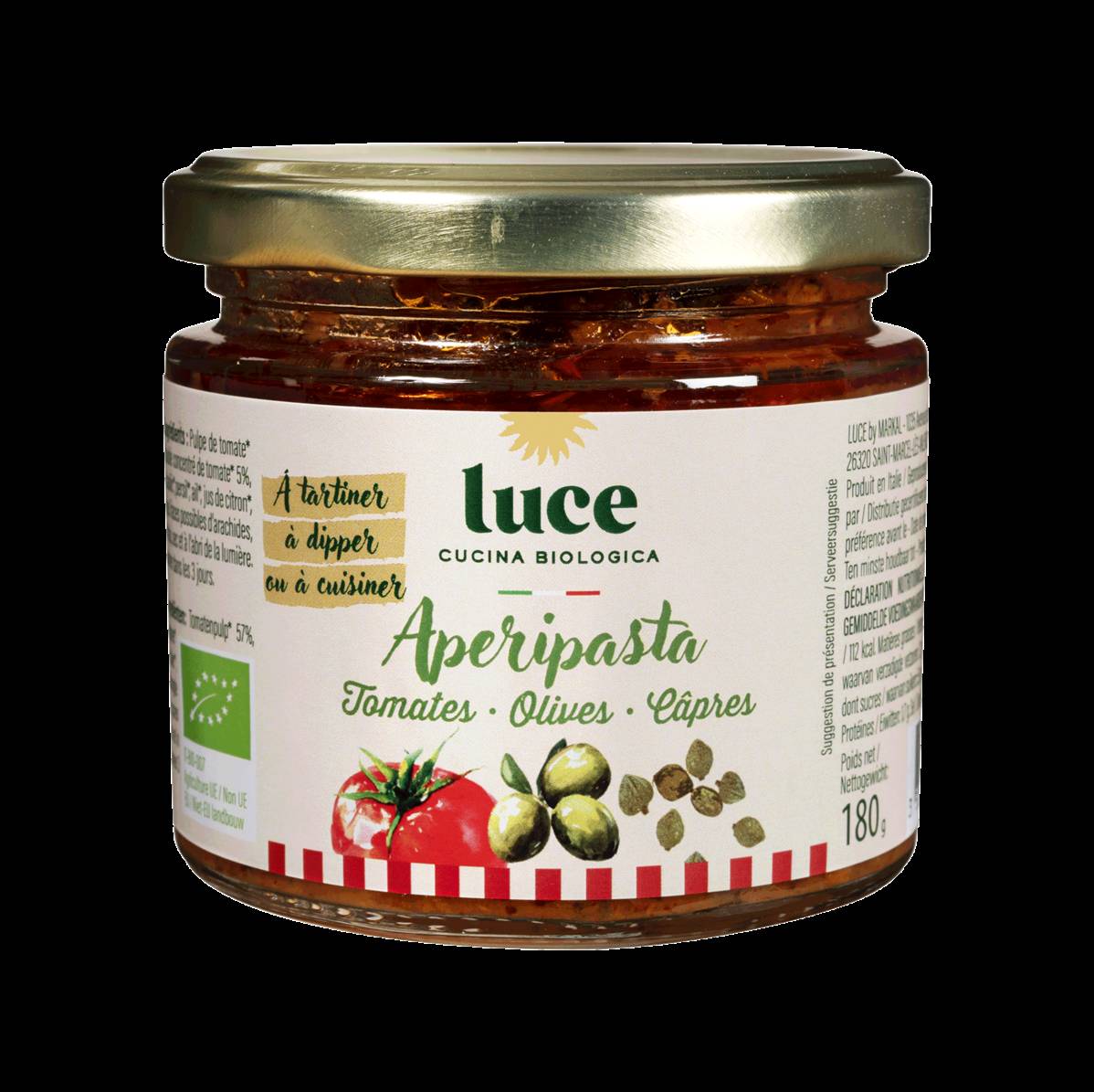 Sauce apéritif tomate olive câpres, Luce, 180g