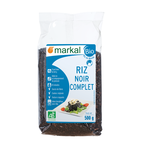 Riz noir complet, Markal, 500g*