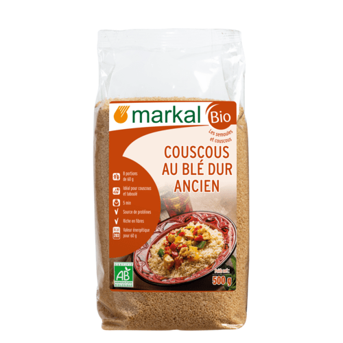 Couscous de blé dur ancien, Markal, 500g*