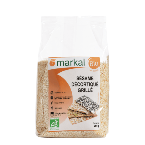 Graines de sésame décortiqué grillé, Markal, 250g*