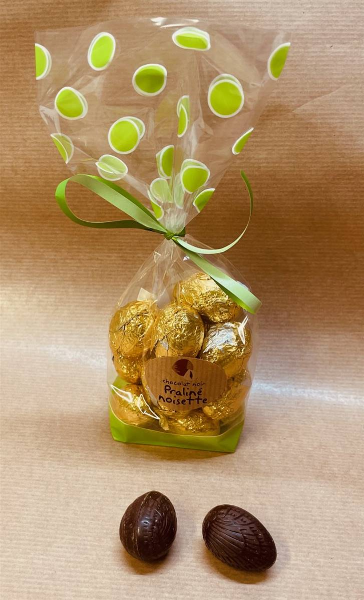 Petits œufs praliné en sachet, Façon Chocolat, 120g*