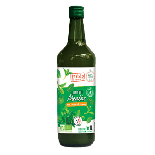 Sirop de menthe bio, Elibio, 1l*