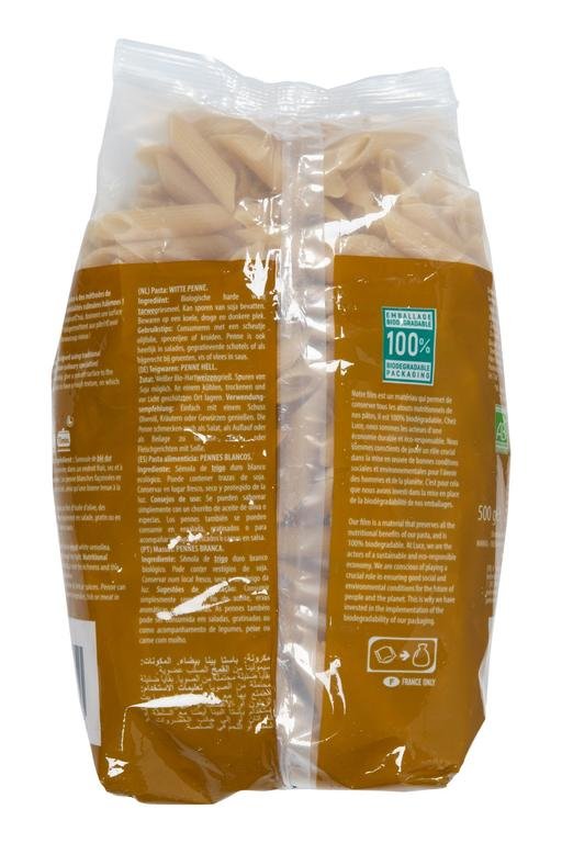 Penne blanches tréfilées au bronze, Luce, 500g*