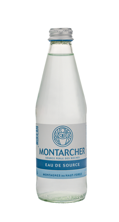 Eau de source plate, Montarcher, 330ml