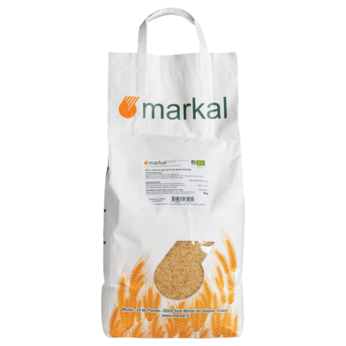 Riz long blanc étuvé (parboiled), Markal, 5kg*