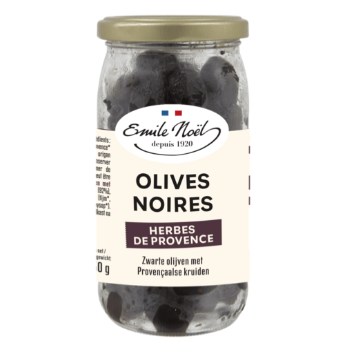 Olives Noires Herbes de Provence Bio, Emile Noël, 250g*