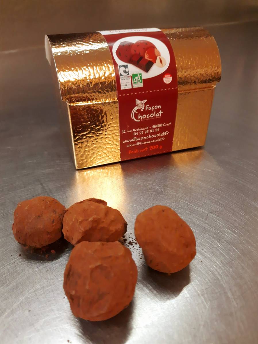 Truffe à l’orange, ballotin, Façon Chocolat, 180g*