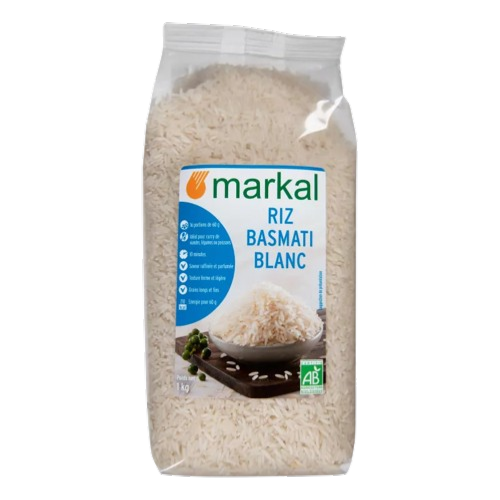 Riz basmati blanc bio, Markal, 1kg*