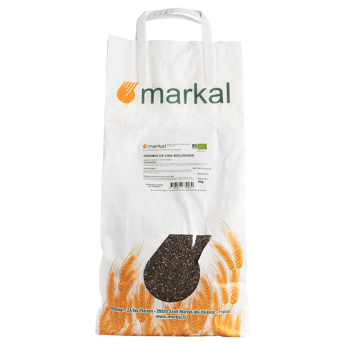 Graines de chia noire, Markal, 3kg*