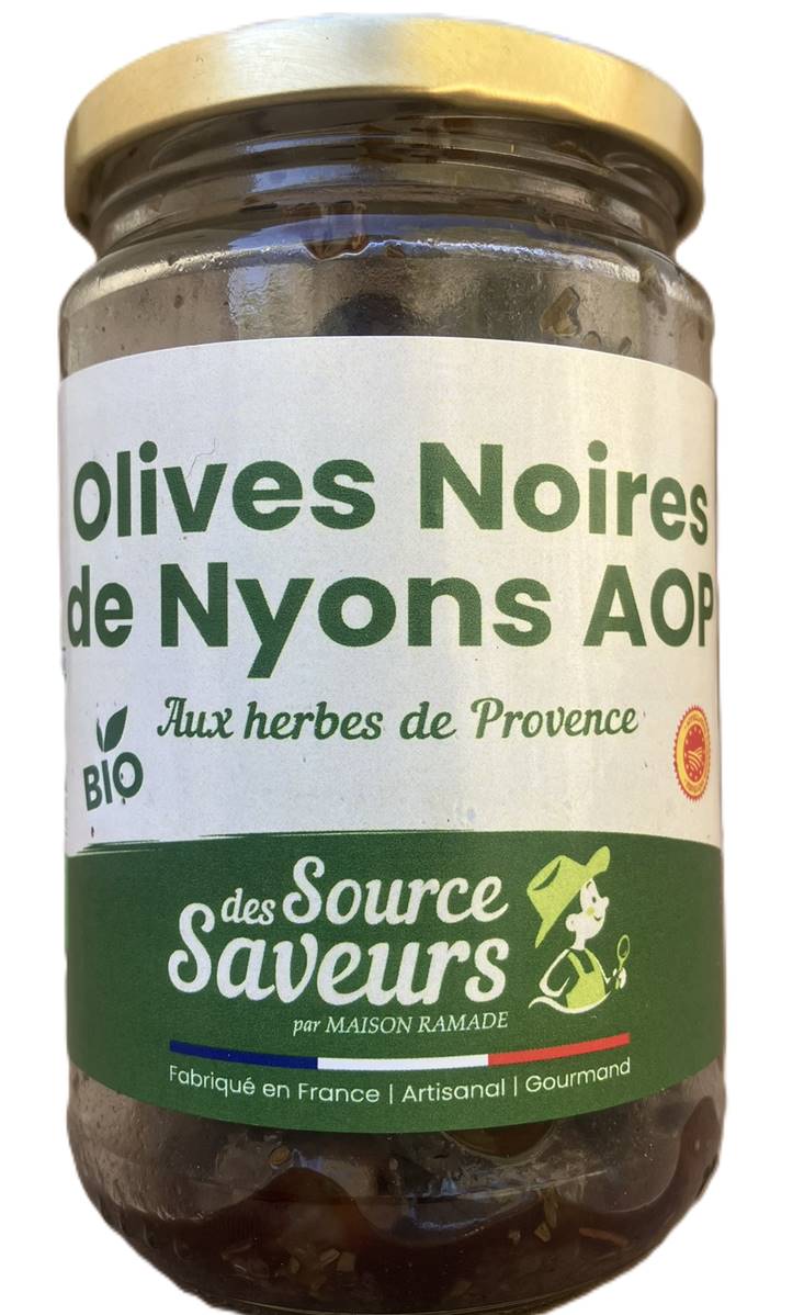Olives de Nyons AOP aux herbes de Provence, Pascal Ramade, 190g*