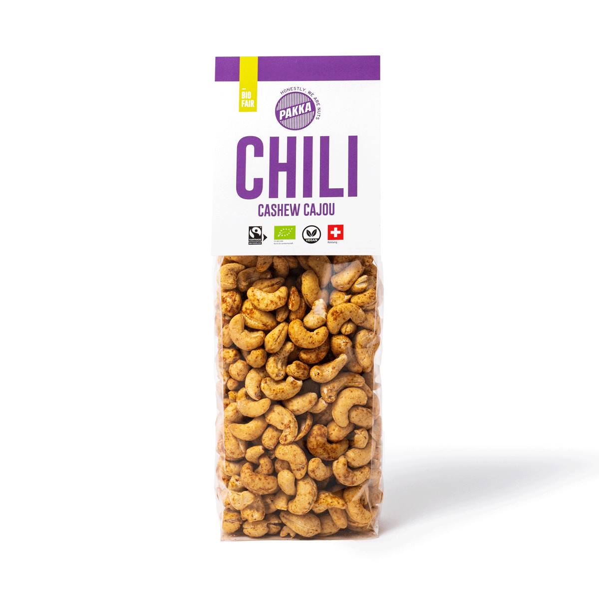 Noix de cajou grillées au chili, Pakka, 450g*