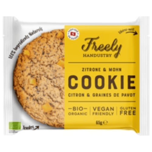 Cookie au Citron & Graines de Pavot, Freely, 65g