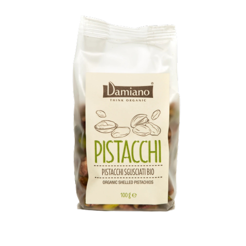 Pistaches décortiquées, Damiano, 100g*