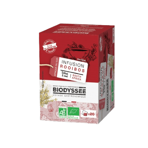 Rooibos nature d'Afrique du Sud, Biodyssée, 20pcs*