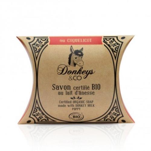 Savon au lait d'ânesse au coquelicot, Donkeys & Co, 100g*
