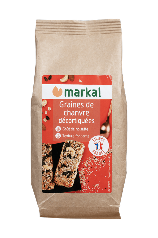 Graines de chanvre décortiquées, Markal, 250g