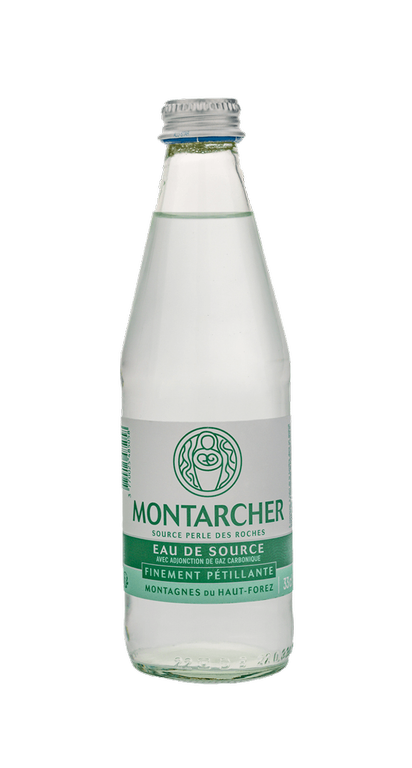 Eau de source pétillante, Montarcher, 330ml