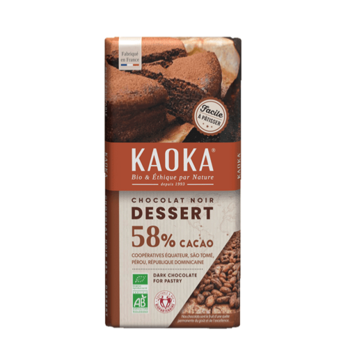 Chocolat noir pâtissier, Kaoka, 200g*
