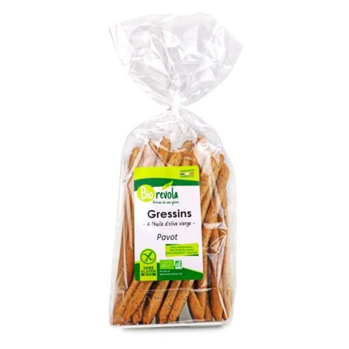 Gressins au pavot, BioRévola, 100g*