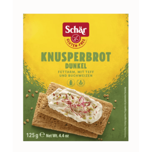 Pain croustillant foncé sans gluten, Schär, 125g