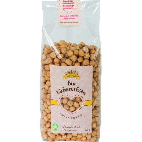 Pois chiches BIO (Label Knospe) Import, Leib und Gut, 500g*