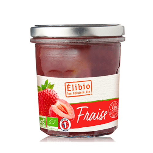 Préparation de fraises, Elibio, 340g*