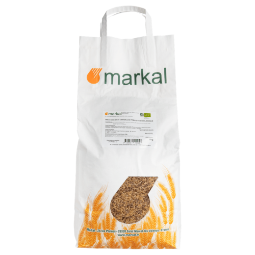 Mélange 4 céréales précuites, Markal, 5kg*