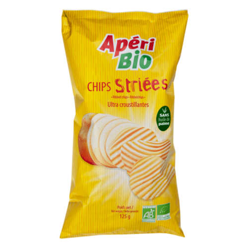 Chips striées, Apéri Bio, 125g*