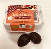 Petits œufs Praliné en boîte de 6, Façon Chocolat