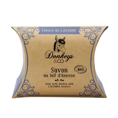Savon au lait d'ânesse à la fleur de lavande et à l'épeautre Bio Certifié, Donkeys & Co, 100g