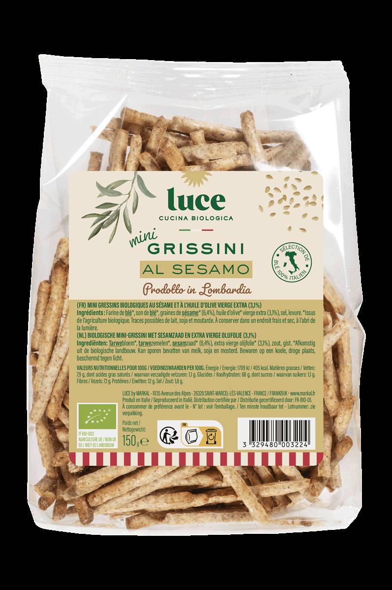 Mini gressin sésame, Luce, 150g