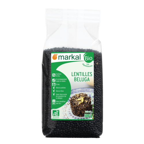 Lentilles beluga noires, Markal, 500g*