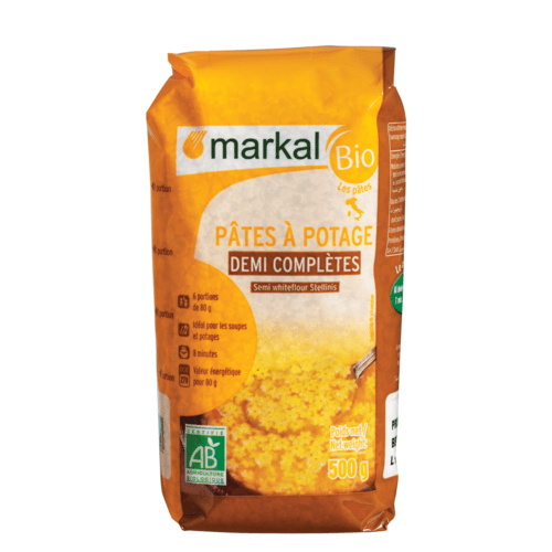 Pâtes à potage 1/2 complètes, Markal, 500g*