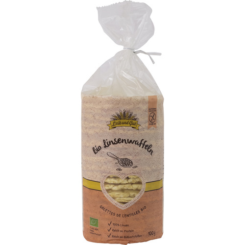 Galettes de lentilles avec sel BIO, Leib und Gut, 100g*