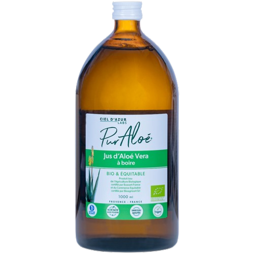 Jus d'aloe vera à boire et équitable, Pur'Aloé, 1l*