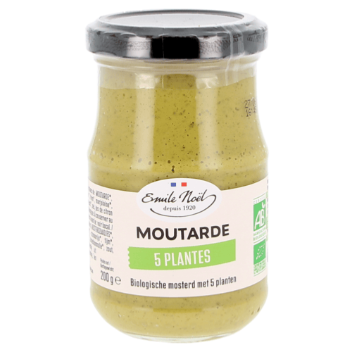 Moutarde 5 Plantes Bio, Emile Noël, 200g*