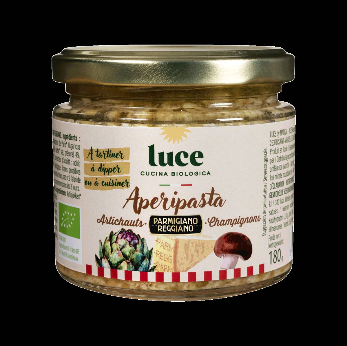 Sauce apéritif artichaut champignon parmesan, Luce, 180g