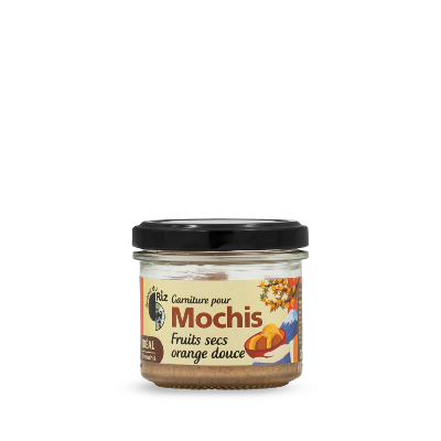 Garniture pour mochis Fruits secs & Orange douce, Autour du Riz, 100g