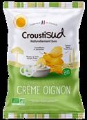 Chips pomme de terre crème oignon, Croustisud, 100g