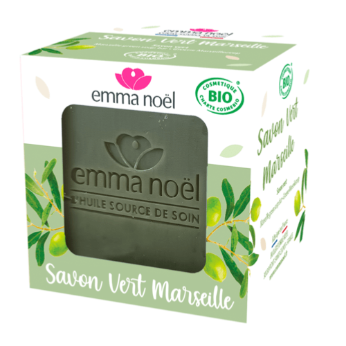 Savon Vert Marseille Cosmebio, Emma Noël, 400g*