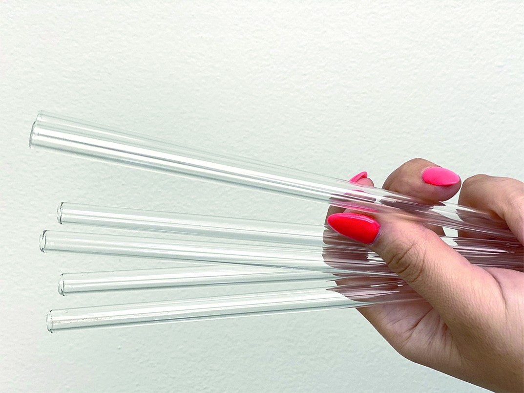 Paille en verre 19cm